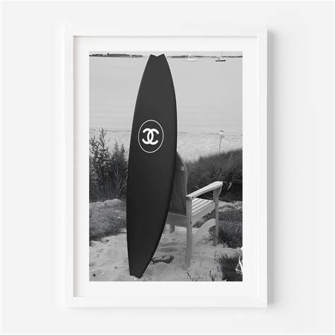 chanel surfboard poster|Black Surfboard Poster – Poster Mansion.